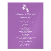 Mariposas violetas simples que casan programa comunicado
