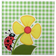 Mariquita; A cuadros verde; Guinga Servilletas De Papel