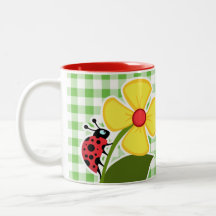 Mariquita; A cuadros verde; Guinga Taza De Café