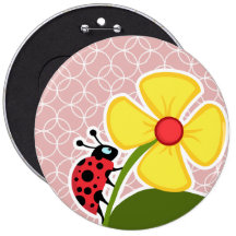 Mariquita en círculos de color de malva pin
