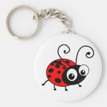 Mariquita linda llaveros personalizados