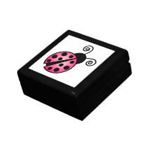 Mariquita linda - rosa y negro cajas de regalo