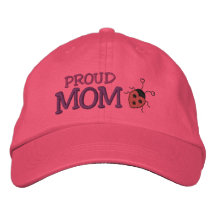 Mariquita orgullosa de la mamá gorras bordadas