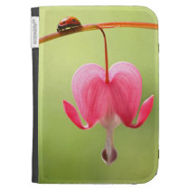Mariquita y flor del corazón sangrante fundas caseable