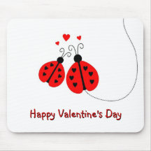 Mariquitas en la tarjeta del día de San Valentín M