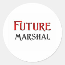 Mariscal futuro etiqueta redonda