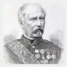 Mariscal MacMahon Calcomanía Cuadrada
