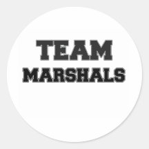 Mariscales del equipo pegatinas redondas