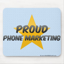 Márketing orgulloso del teléfono alfombrillas de ratones