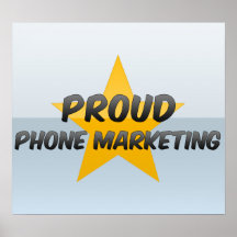Márketing orgulloso del teléfono posters