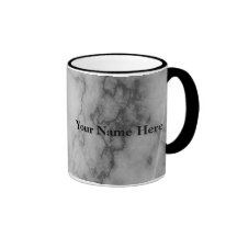 Mármol blanco y negro tazas