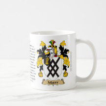 Marr, el origen, el significado y el escudo tazas