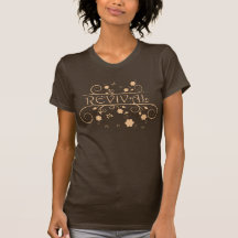 Marrón del renacimiento de las mujeres camiseta
