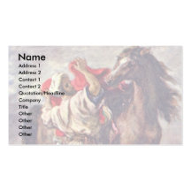 Marroquíes en la silla de montar de su caballo plantillas de tarjetas personales