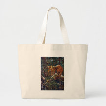Marta de pino con la presa bolsas
