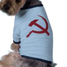 martillo y hoz de URSS del cccp Camiseta De Perrito