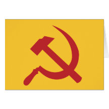 martillo y hoz de URSS del cccp Tarjetón