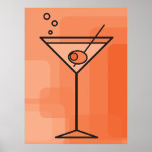 martini anaranjado posters
