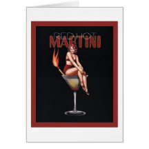 Martini candente tarjetas