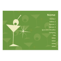 Martini deslumbra - rechoncho tarjetas de visita