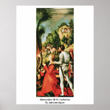 Martirio de St. Catherine de Albrecht Durer Poster