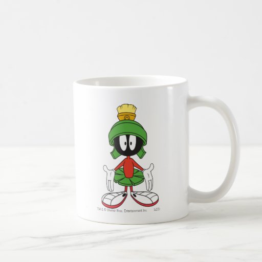 Marvin el Martian confundido Tazas
