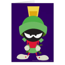 Marvin el Martian listo para atacar Tarjetón