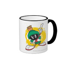 Marvin que señala hacia arriba taza de café