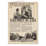 Mary Astor Edmund Lowe VESTIDO PARA MATAR al anunc Felicitación