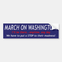 Marzo en Washington Etiqueta De Parachoque