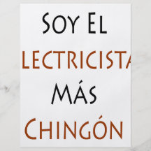 Mas Chingon del EL Electricista de la soja Tarjeta Publicitaria