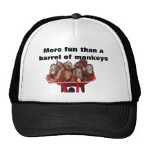 Más diversión que un barril de monos gorra