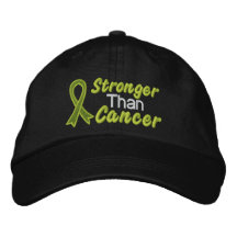 Más fuerte que el cáncer - linfoma gorra bordada