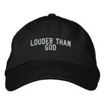 más ruidosamente que dios gorra de béisbol