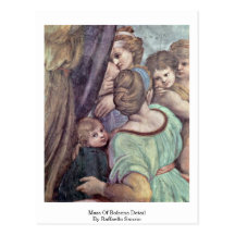 Masa del detalle de Bolsena de Raffaello Sanzio Tarjeta Postal