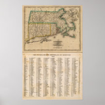 Masa, Rhode Island, Connecticut Poster