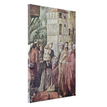 Masaccio - limosnas distribuidas Peter al pueblo Impresiones En Lona