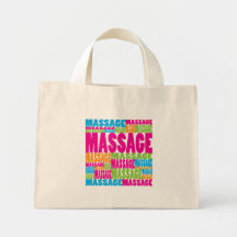 Masaje colorido bolsa de mano