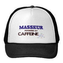 Masajista accionado por el cafeína gorras de camionero