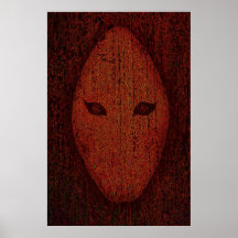 máscara abstracta posters