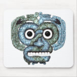 Máscara azteca de Tlaloc del mosaico Alfombrillas De Ratones