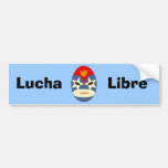 Máscara azul de Lucha Libre Pegatina De Parachoque