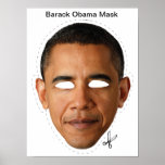 Máscara de Barack Obama Posters