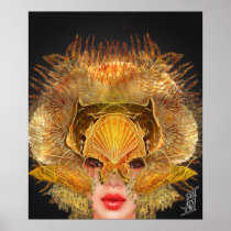 Máscara de la sirena - sirena poster