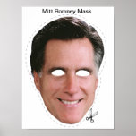 Máscara de Mitt Romney Halloween Poster