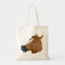 Máscara espeluznante de la cabeza de caballo bolsas de mano