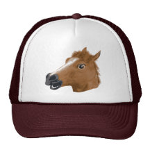 Máscara espeluznante de la cabeza de caballo gorra
