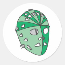 Máscara verde del portero pegatinas  
