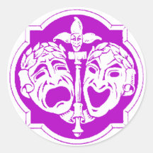 Máscaras 7 del teatro pegatinas  