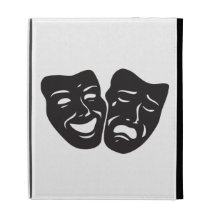 Máscaras del teatro del drama de la tragedia de la